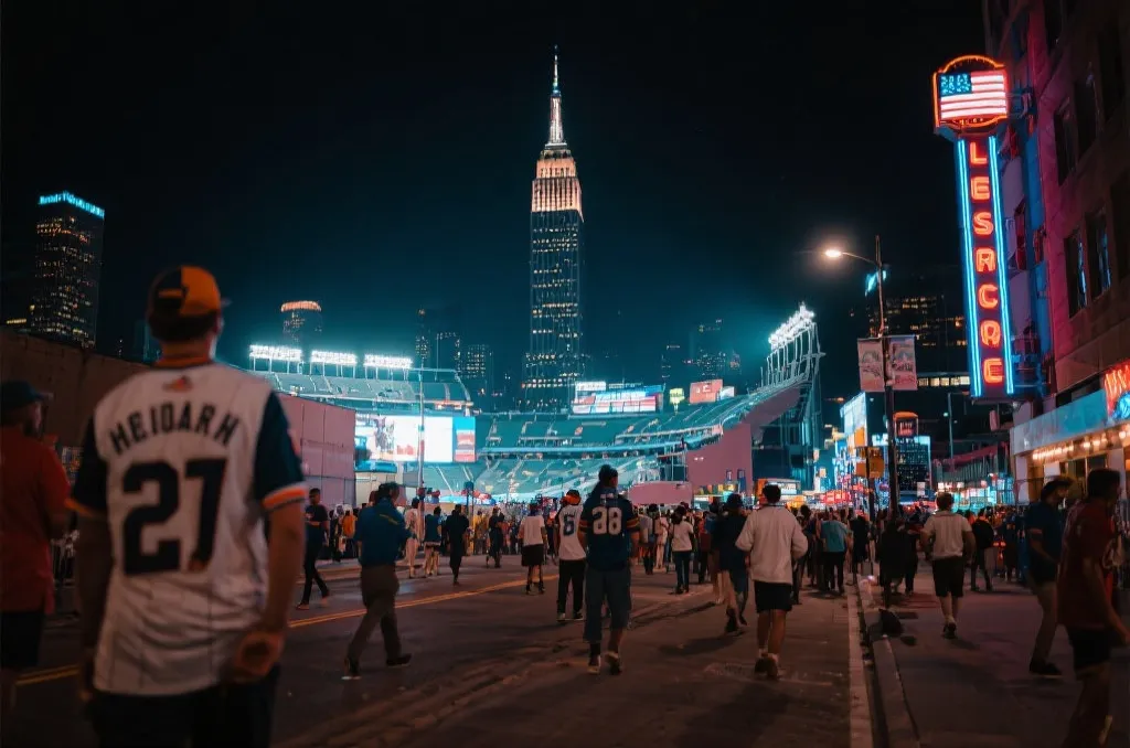 世界杯球迷在美国城市街头漫步并打卡地标